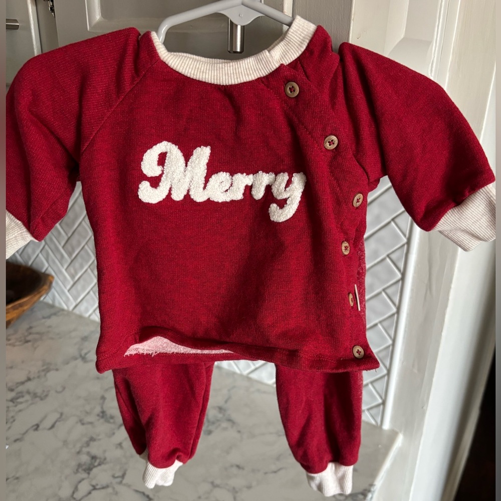 Merry Red Kids Matching Set